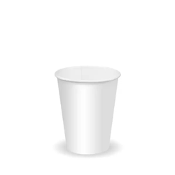 Paper Water Cup 6oz Plain White Sleeve of 50