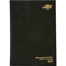 Office Choice 2027 A5 Management Black Week To View 1hr Appointment Wiro Diary