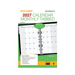 Debden 2027 Dayplanner Desk Month To View Diary Refill With Tabs