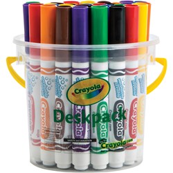 Marker Crayola Washable Broad 32 Asst Classic Deskpack